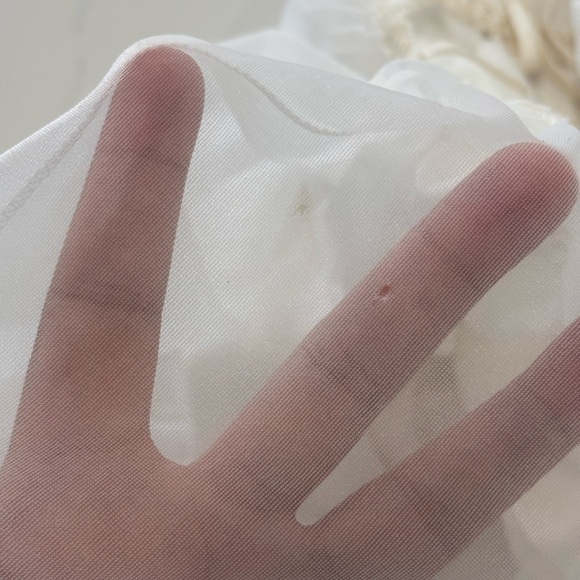 Tosca VTG White Lace Full Slip Maxi Lingerine  Doble Layer Nightgown Sz Small - Picture 12 of 14